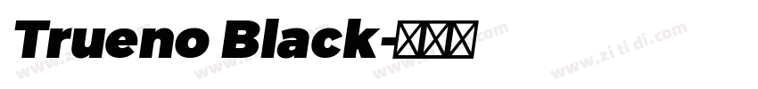Trueno Black字体转换
